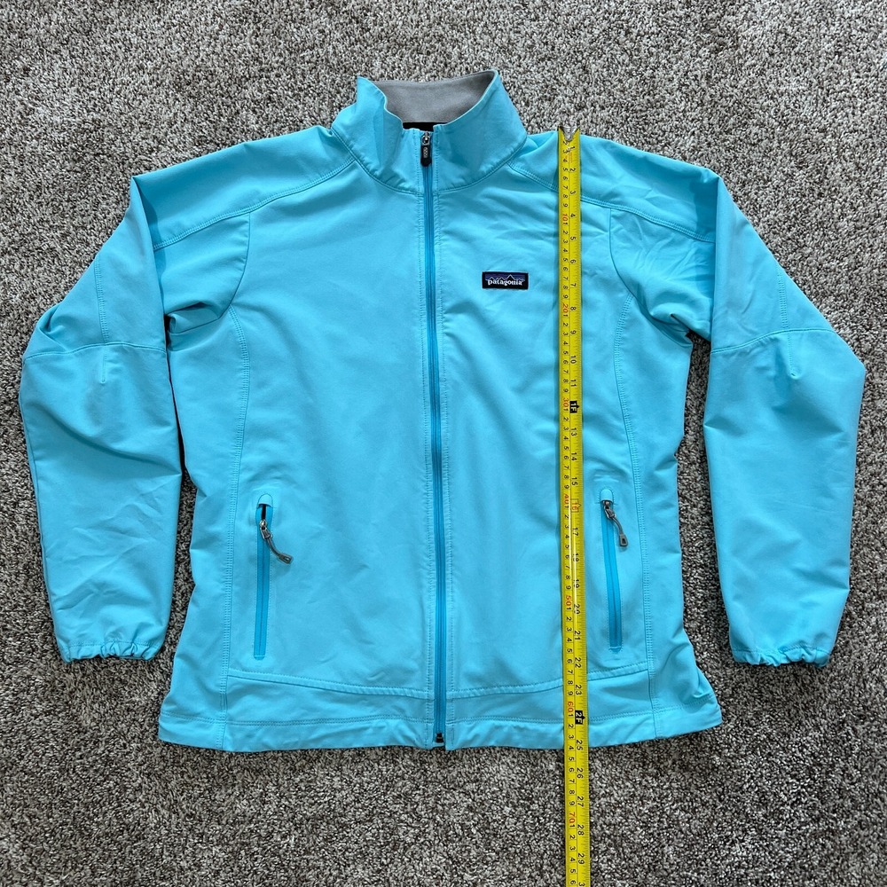 Patagonia Simple Guide Jacket Women's Size L Blue Full Zip Pocket Waist Cinch